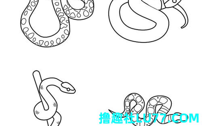 梦见金色蟒蛇简笔画 梦见金色蟒蛇简笔画